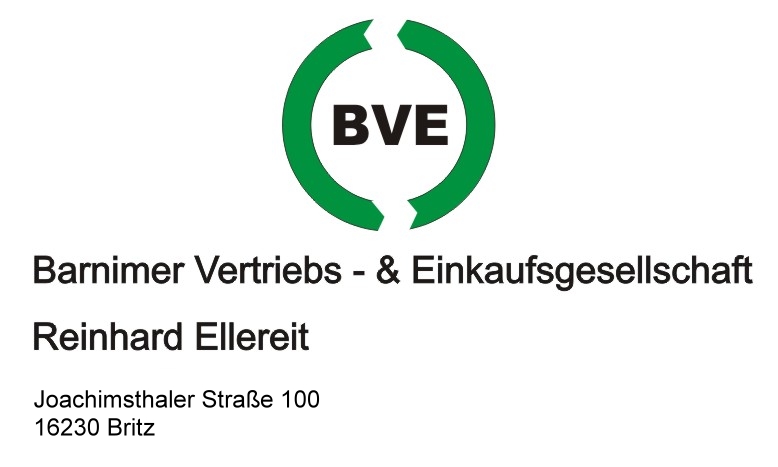 Logo BVE Barnimer Vertriebs- und Einkaufsgesellschaft Eberswalde - Sonderpostenbaumarkt Schleuderelli